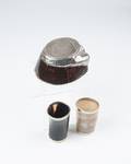 19th C Sterling Silver and Tortoiseshell Inkwell