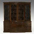 English breakfront bookcase mahogany in eight sections ca 1800 93 12 x 86 x 25