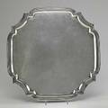 American sterling fisher footed salver 20th c 6225 ot 16 14 x 16 14
