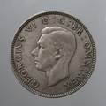 1941 King George Two Shilling Silver Coin WWII 1941