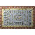 Kilim design rug flatwoven with floral designs 20th c 113 x 77