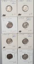 Eight 8 Silver Dimes 18491964 8 Coins