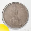 Germany 5 Mark Silver Coin With Swastika 1935 Fine