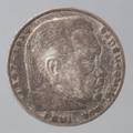 Germany Hindenberg 5 Mark Silver Coin 1935 Fine Grade