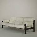 Jean gillon itilmo jacaranda and leather sofa remnants of label 30 x 86 x 36