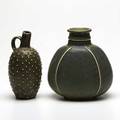 Nils thorsson royal copenhagen two glazed stoneware vases each marked each 8