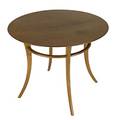 Th robsjohngibbings widdicomb mahogany occasional table brass label 23 12 x 30 dia