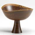 Bob stocksdale turned chalice in muninga wood marked muninga from africa bob stocksdale 5 14 x 6 12