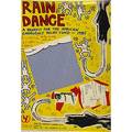 Two contemporary posters offset lithographs rain dance a benefit for the african emergency relief fund 1985 artists include keith haring andy warhol jeanmichel basquiat yoko ono and roy l