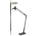 Lightolier luxo two adjustable floor lamps unmarked taller 106 x 20 x 17