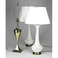 Modern lighting three table lamps pair in the style of martz together with urn shaped brass lamp martz style 30 34