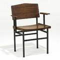 Drake knoll walnut and enameled steel armchair unmarked 1950s 30 x 22 x 19
