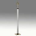 Karl springer brass and acrylic floor lamp unmarked 58 x 9 sq