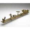 Harry bertoia patinated bronze sculpture unmarked 5 12 x 30 x 6