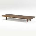George nakashima walnut low bench unmarked provenance available 6 12 x 48 x 16 12
