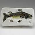 Georges jouve glazed ceramic fish bowl france artist cipher and made in france 1 34 x 11 12 x 6 12