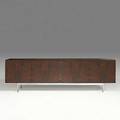 Dieter waeckerlin behr waeckerlinmassmobel rosewood and chromed steel sideboard metal behr tag 29 12 x 97 34 x 22