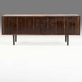 Jens quistgaard attr lovig rosewood tambour cabinet denmark 1960s branded mark 31 12 x 80 x 19