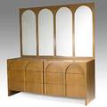 Th robsjohngibbings widdicomb long mahogany dresser and mirror fabric label dresser 31 x 67 12 x 20 34 mirror 43 x 67 12