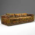 Edward wormley dunbar sofa upholstered in jack lenorlarsen cotton velvet 1960s embroidered dunbar 27 x 94 12 x 34