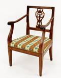 E 19th C Armchair with Carved Back Slat