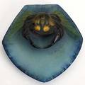 Henri berge almeric walter patedeverre small dish with crab signed berge walter nancy 1 12 x 5
