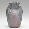 Van briggle rare dos cabezas vase pink and blue glaze 1916 provenance van briggle pottery aa 1916 7 12 x 5
