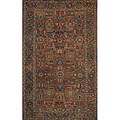Persian heriz roomsize rug in muted colors ca 1920 710 x 107