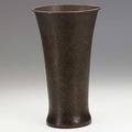 Gustav stickley hammered copper vase als ik kan stamp 11 x 6 14