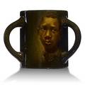 Grace young rookwood standard glaze three handled portrait mug african american youth 1898 flame mark830egy 4 34 x 6