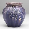 William hentschel rookwood decorated mat purple vase 1914 flame markxiv130weh 7 12 x 6 34