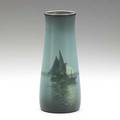 E t hurley rookwood marine scenic vellum vase 1910 flame markx950dveth 9 x 3 34