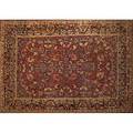 Persian sarouk roomsize rug in rich jewel tones ca 1930 89 x 12
