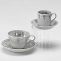 Eric ravilious wedgwood eleven teacups and saucers and eleven espresso cups and saucers in the travel pattern marked