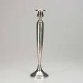 Sterling candlestick single tall weighted baluster form with brightcut gadroon 18