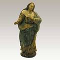 Italian carved wood and gesso crche figure of the virgin mary 22