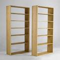 Kimball international fine pair of solid maple matching bookcases each 72 x 36 x 12