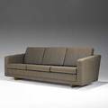 Borge mogensen oak and wool sofa illums bolingus metal tag 30 x 83 x 35