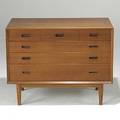Arne vodder teak chest of drawers branded george tanier 28 x 36 x 19 12
