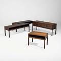Kai kristiansen aksel kjersgaard grouping of four low rosewood tables smallest branded furniture makers danish control aksel kjersgaard largest with drawers 20 12 x 46 14 x 14 14