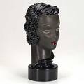 Goldscheider ceramic head marked with metal tag 13 x 7 dia