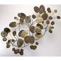Curtis jere lily pads wall mounted copper and brass sculpture signed and dated 1977 26 x 44