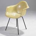 Charles and ray eames herman miller fiberglass and steel ropeedge arm shell early zenith decal 31 12 x 25 x 24
