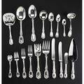Extensive gorham silver florentine flatware service designed 1901 thirteenpiece place setting for eighteen and eleven serving pieces 7 34 dinner fork 36 7 14 luncheon forks 6 cakesalad