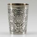Rococo repousse russian silver cup moscow 1777 alderman fedor petrov assayer andrei andreev unrecognized maker 102 gs 3 58