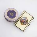 Two european enameled silver accessories 18881925 david anderson norway purple and gilt guilloche bonbon box 2 12 x 1516 vienna first standard cigarette case creme color with scenic reserve