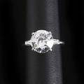 303 oec diamond platinum ring gia report 1122666117 states 949 x 955 x 526 303 cts h vs1 no fluorescence certified and reset into original setting marked t654 size 5 12 provenance the