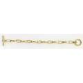 Slane  slane 18k gold and diamond link bracelet satin finished with toggle closure 437 gs 8
