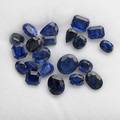 Twentyone unmounted blue gem sapphires mixed faceted cuts 397 cts tw note unmounted gemstones from the estate of harry b roth 19132008 a longtime member of the diamond dealer club of ny a