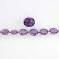 Victorian 14k gold amethyst jewelry link bracelet ca 1840 7 12 brooch ca 1900 1 x 34